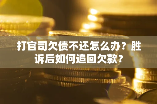 北京打官司欠债不还怎么办？胜诉后如何追回欠款？