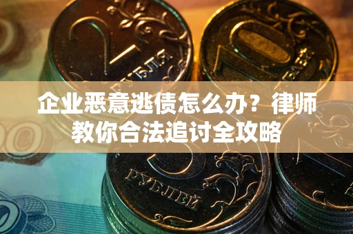 北京企业恶意逃债怎么办？律师教你合法追讨全攻略