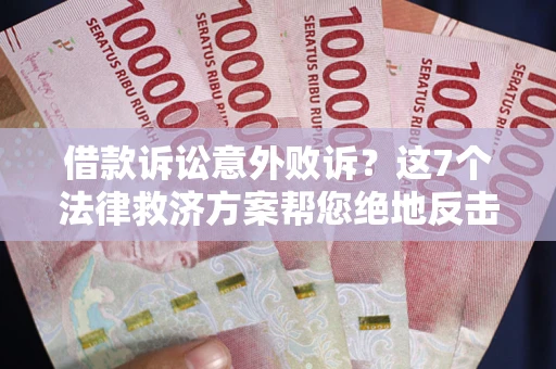 北京借款诉讼意外败诉？这7个法律救济方案帮您绝地反击！