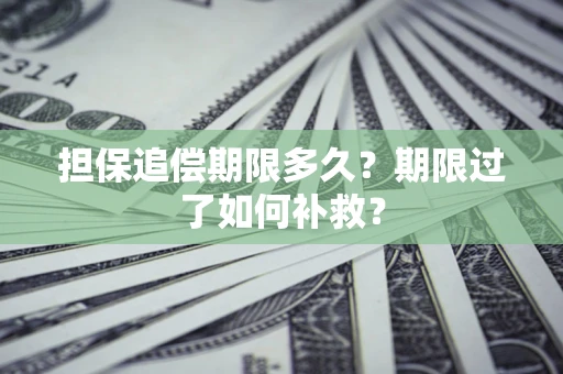 北京担保追偿期限多久？期限过了如何补救？